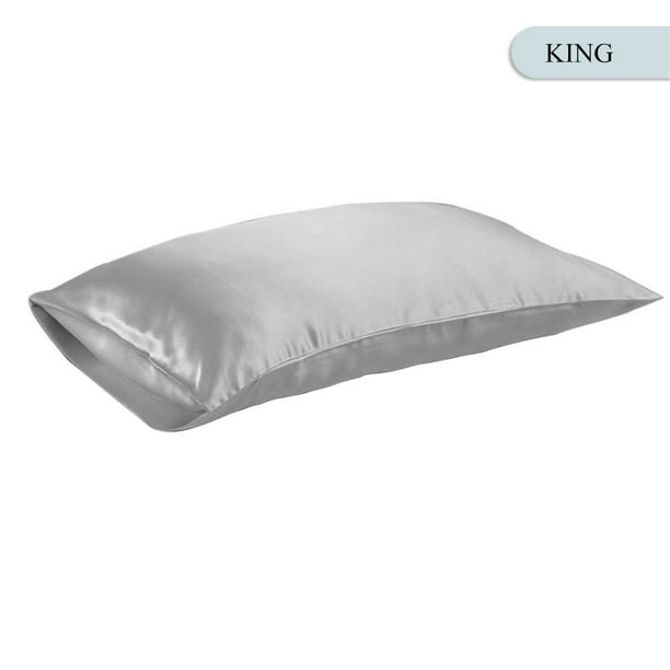 Details about   2PCS Silky Breathable Satin Pillowcase Household Bedding Standard Queen King